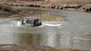 Тагарская топь 2021. Протоку Енисея форсирует тувинский экипаж