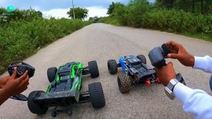 RC Speed King Traxxas XRT Monster Car Vs RC Traxxas Sledge Unboxing & Testing - Chatpat toy tv