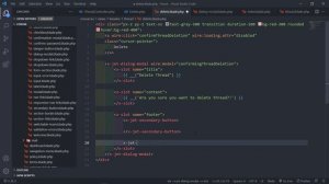 Create a forum with Laravel 8 | Create Livewire component to delete thread - view| Part 35