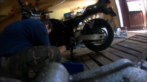 Снятие двс с мотоцикла yamaha fzs 600