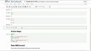 1. Notebooks and Cells - IPython Notebook Tutorial