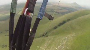 Учебные полеты на параплане на г Юца.