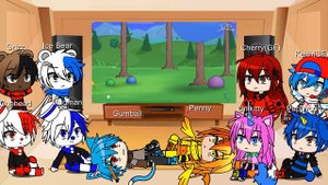 Fandom react to Stickman vs King Slime Terraria part 1 (Gacha Club)