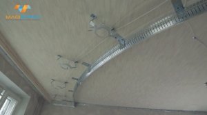Установка натяжного потолка. Монтаж натяжного двухуровневого потолка