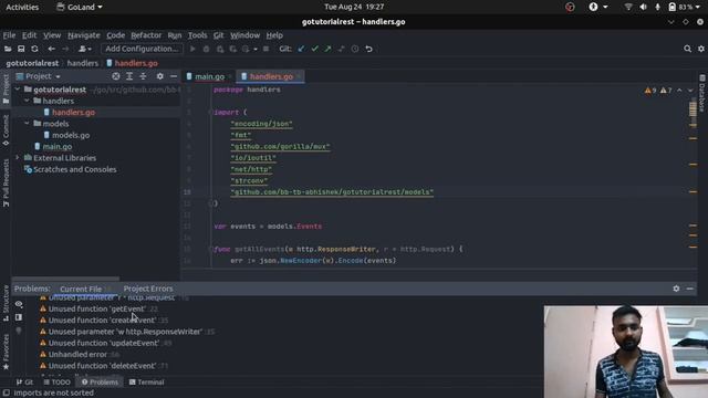 Refactoring our Golang code | MVC | Goland REST API | Gorilla Mux