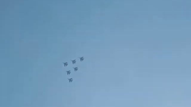Авиашоу в Ростове-на-Дону "Русские витязи" Air show in Rostov-on-Don "Russian Knights" смотреть онлайн