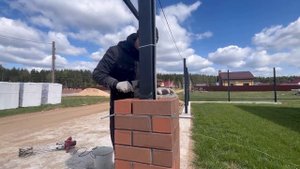 Кладка столбов из кирпича. Кирпичный цоколь. Нюансы. Мой опыт.