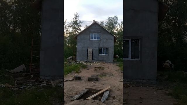 ✅ Стартовый проект,Выпуск №50.Строим домик? 7*9 из наших арболитовых блоков. Работа идёт?Арболит ВН