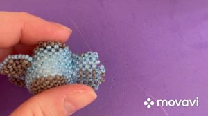 Четвертая часть.Кото-скелет из бисера амигуруми.Туловище.#amigurumi #бісероплетіння #рек #бисер