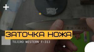 Обзор и заточка универсального ножа Tojiro Western (F-313)