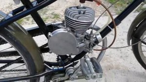 Запуск ,работа мопеда Рига-7