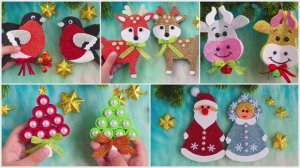 МНОГО НОВОГОДНИХ ПОДЕЛОК из ФОАМИРАНА своими руками