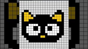 Схема рисунка по клеточкам №1