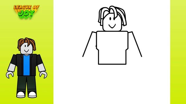 How To DRAW BACON HAIR - ROBLOX DRAWING