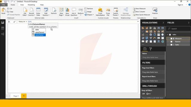 Sum DAX Function | Power BI DAX Sum Function | DAX Sum