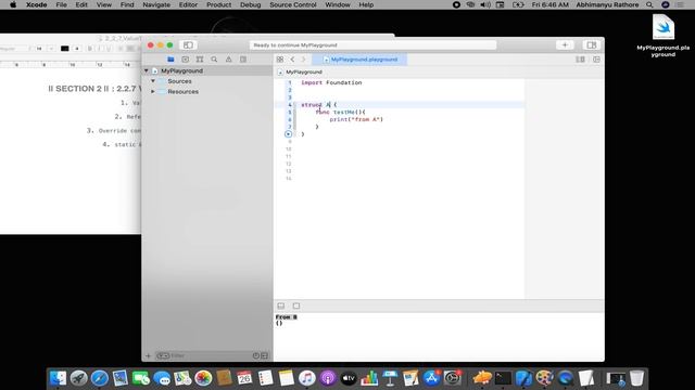 || SECTION 2 || : 2.2.7 Value(POP) & Reference(OOPs) Types in Swift