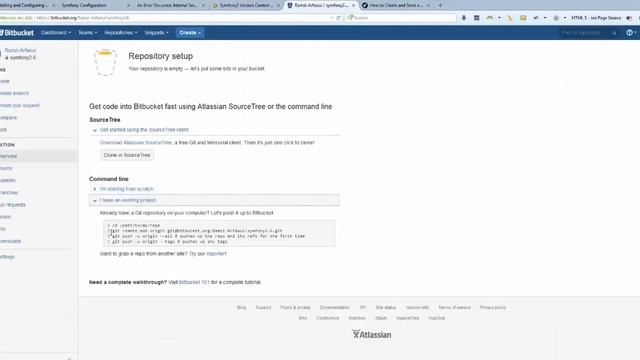 Symfony2 version control git on bitbucket смотреть онлайн