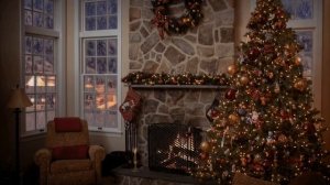 Звук камина и метели за окном/АСМР/ Fireplace in a winter house/ звуки для сна