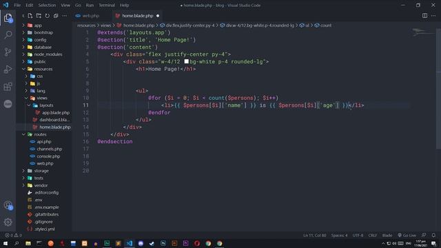 Blade Templates & Directives | Laravel 8 Tutorials # 12 | Urdu & Hindi смотреть онлайн