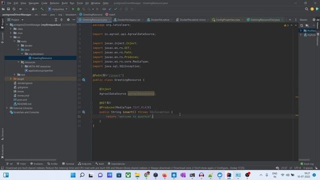 Part-7 | Quarkus Driver Manager connection with Postgres #quarkus #Agroal смотреть онлайн