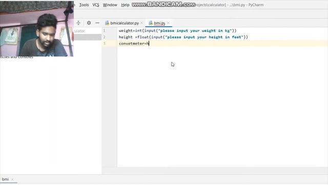 Make BMI calculator with python смотреть онлайн