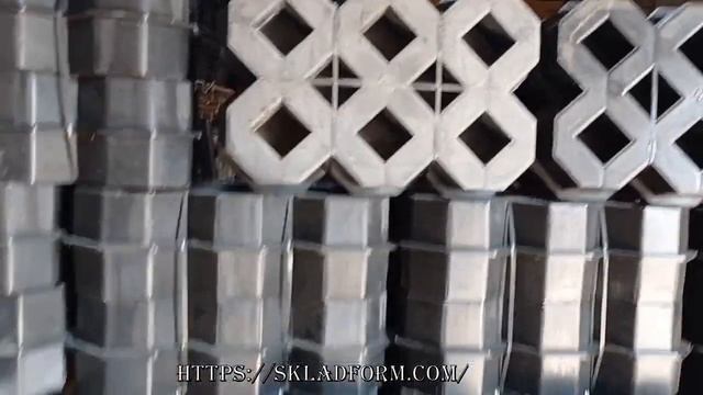 форма для бетонной газонной решетки, экопарковка с отверстиями под траву