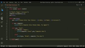 How To Make Rock Paper Scissors Game in Python
