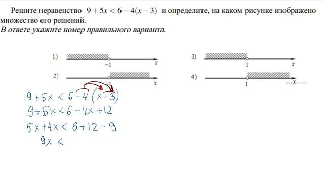 Линейные неравенства, системы неравенств