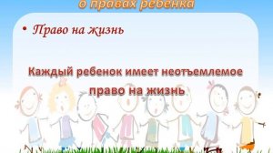 Право ребенка (20 ноября Всемирный день прав ребенка): информационный час