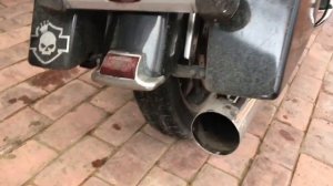 HD Road King. Ремонт глушителя Vance&Hines