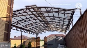 Красивый навес компании  ...Мир Навесов... в Ростове на Дону.