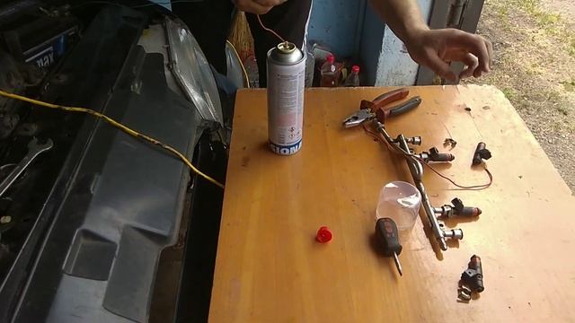 Очистка инжектора своими руками.Промывка форсунок. смотреть онлайн