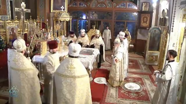 Рождественское вечернее богослужение в Свято-Успенском кафедральном соборе города Одессы