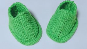 Пинетки на двух спицах