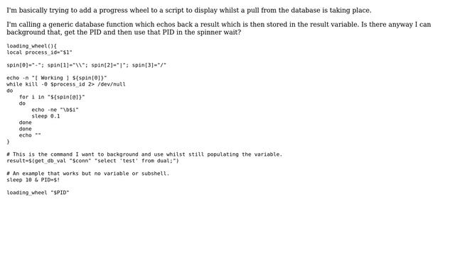 Get PID of subshell when variable is used смотреть онлайн