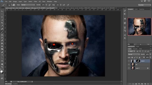 Tutorial 6 Photosop CS6 - Fata de Robot смотреть онлайн