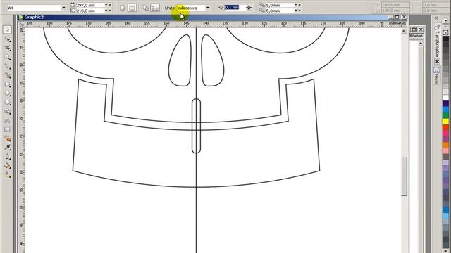 Нарисовать череп в CorelDraw смотреть онлайн