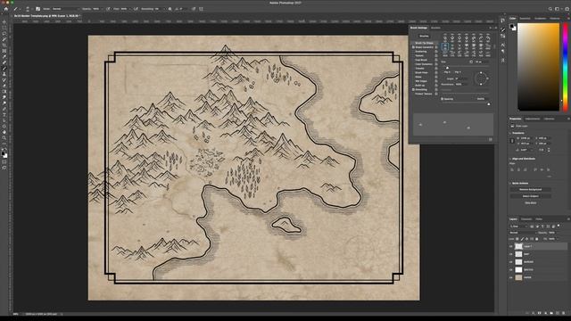 Creating Fantasy Maps Of Your Own With a Few Easy Clicks | Map Effects Photoshop Tutorial смотреть онлайн