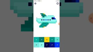 раскрашиваю картины в игре Pixel Art #2