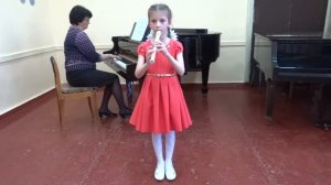 Лашина Даша 8 лет блок флейта Крылатые качели