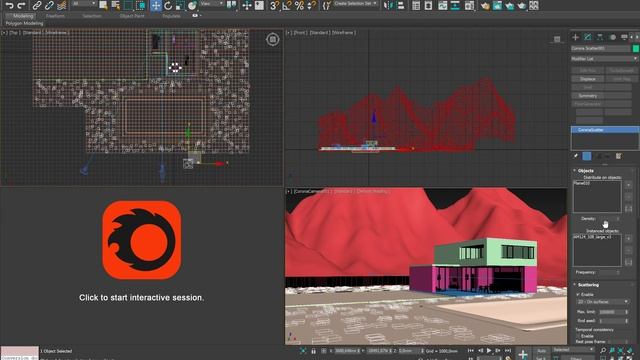 Как сделать быстро газон и траву в 3ds max не утяжеляя сцену смотреть онлайн