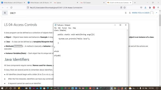 What is Package,Class,Methods,Statements in java || Basic java program