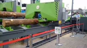 Презентация Горизонтальной широколенточной пилорамы HTZ 1100 PRO | Лесопильный станок в работе