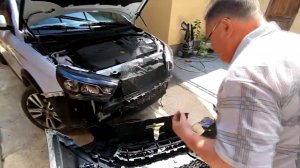 Lada Vesta SW Cross Установка сеток радиатора