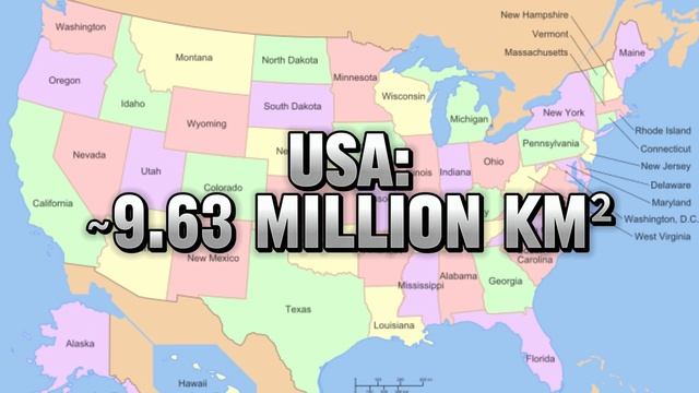 TOP / Топ-5 самых крупных стран по площади