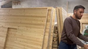 ПРОИЗВОДСТВО БАНЬ. Процесс изготовления и сборки бани в цеху