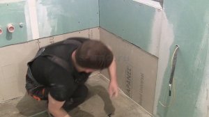 Электрический теплый пол на стены из гипсокартона в ванной комнате под плитку