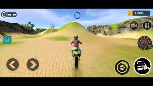 Super Sports Bike Beach Stunt Racing Game - Motocross Super Bike Game- Bike Game 3D Android Gamepla