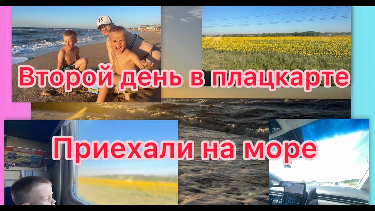 Едем на море в поезде/день 2/плацкарт Ярославль-Анапа/приехали в Голубицкую
